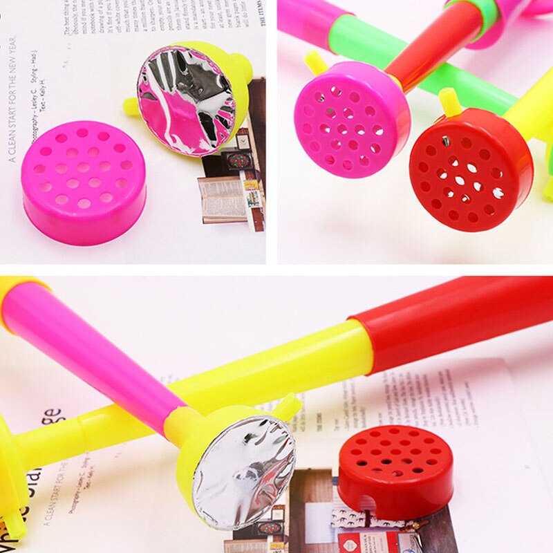 Plastic Ventilator Hoorn Grote Size Cheer Hoorn Luidspreker Cheerleading Fan Horns Verstelbare Trompet Willekeurige Kleur