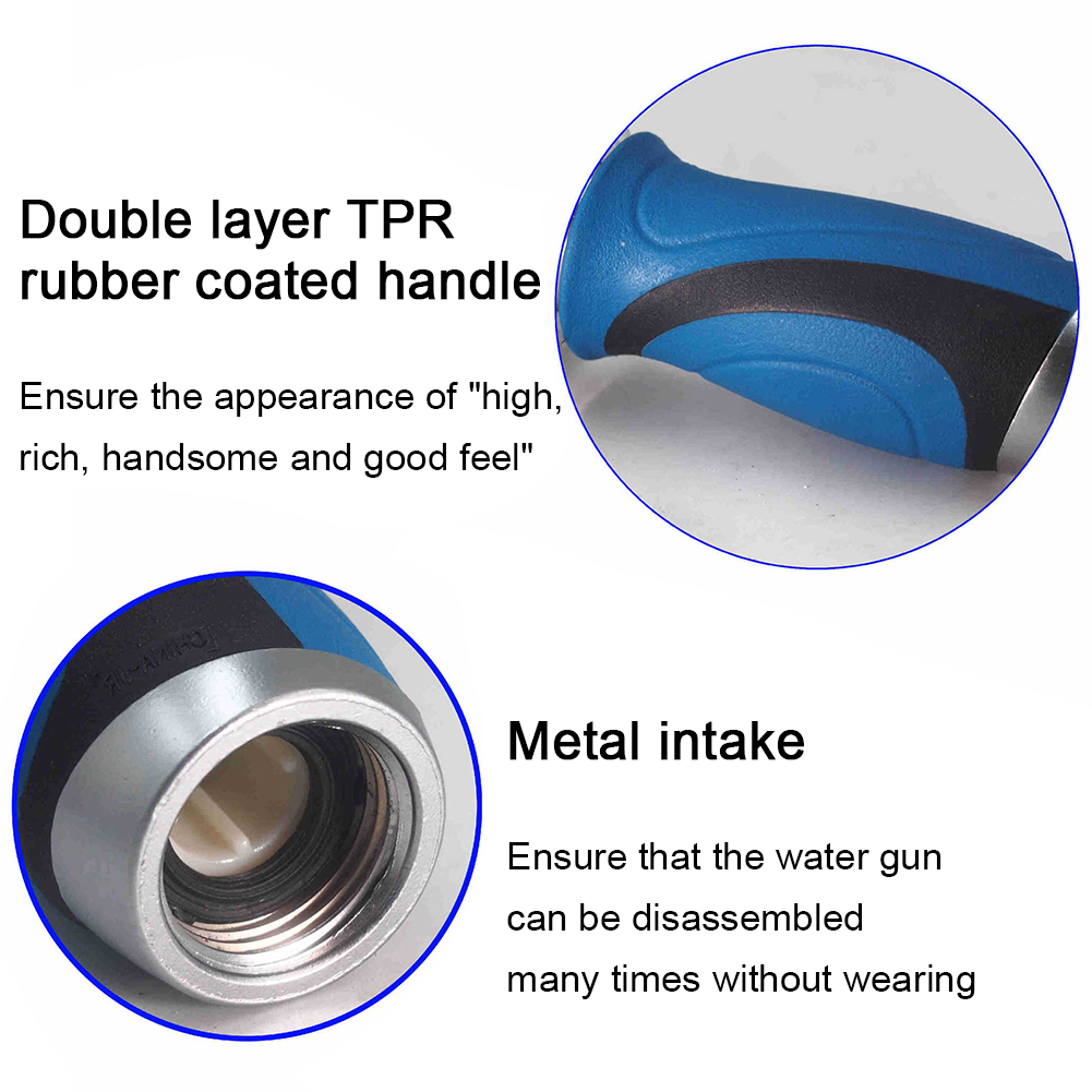 Brandweerman stijl hogedruk slang sproeier past op alle standaard tuinslangen druppelirrigatie planten tuingereedschap