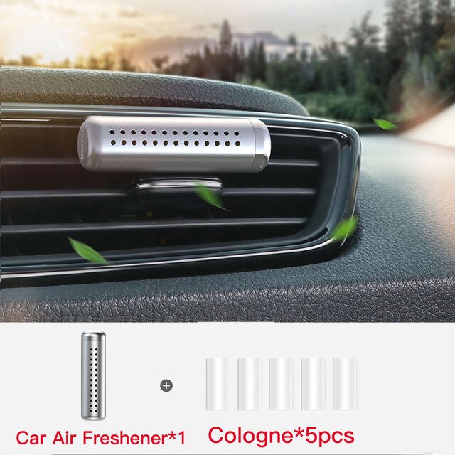 Baseus Auto Luchtverfrisser Parfum Clip Auto outlet Geur Geur Diffuser Airconditioning Effen Parfum In De Auto Accessoires: Silver 5 Colongne