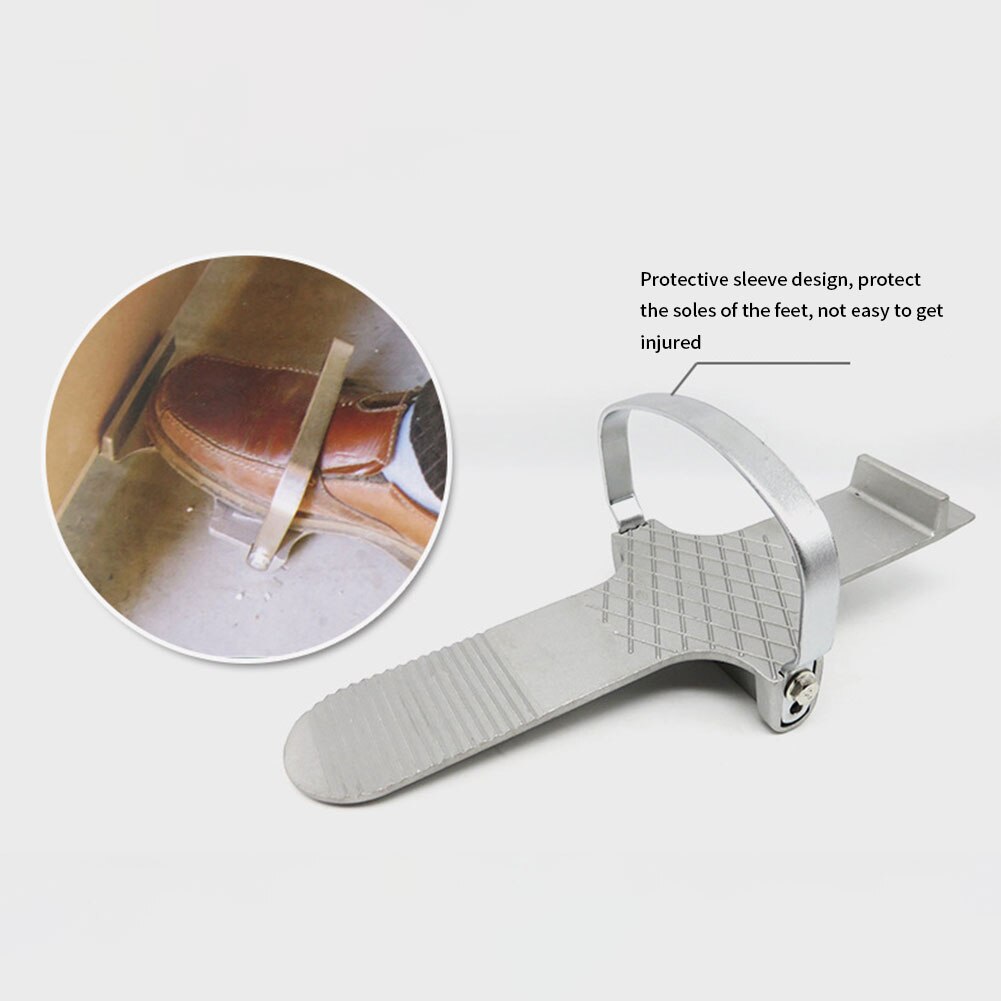 Lève-pied en alliage d'aluminium antidérapant pour plaques de plâtre, outil de levage pour les réparations