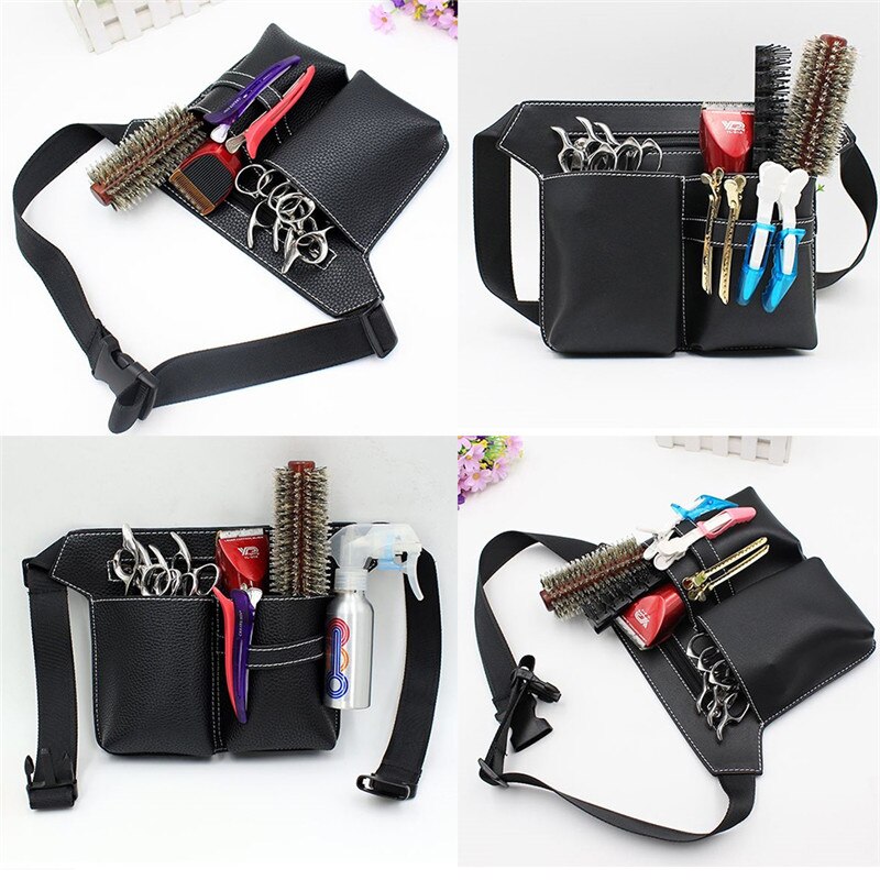 Kappersschaar kit tas multifunctionele haarschaar leren etui heupriem kapperspakket salon holster tas