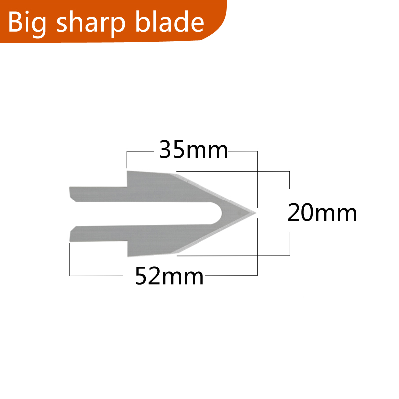 Elektrisch mes, duurzaam reservemes voor het snijden van touw, nylon doek, hittemes, accessoires, band, stof, thermisch snijmes: Groente