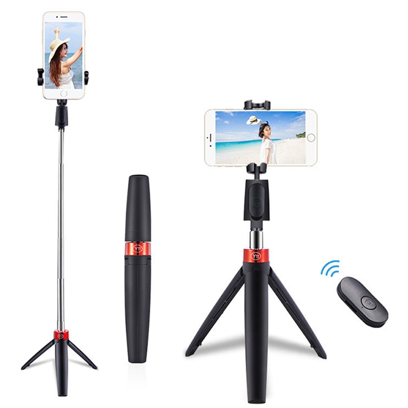 Uniwersalny zintegrowany 360 obrotowy statyw Selfie Stick dla iPhone Samsung Huawei Xiaomi Bluetooth uczenie się na pamięć migawki Monopod Y11