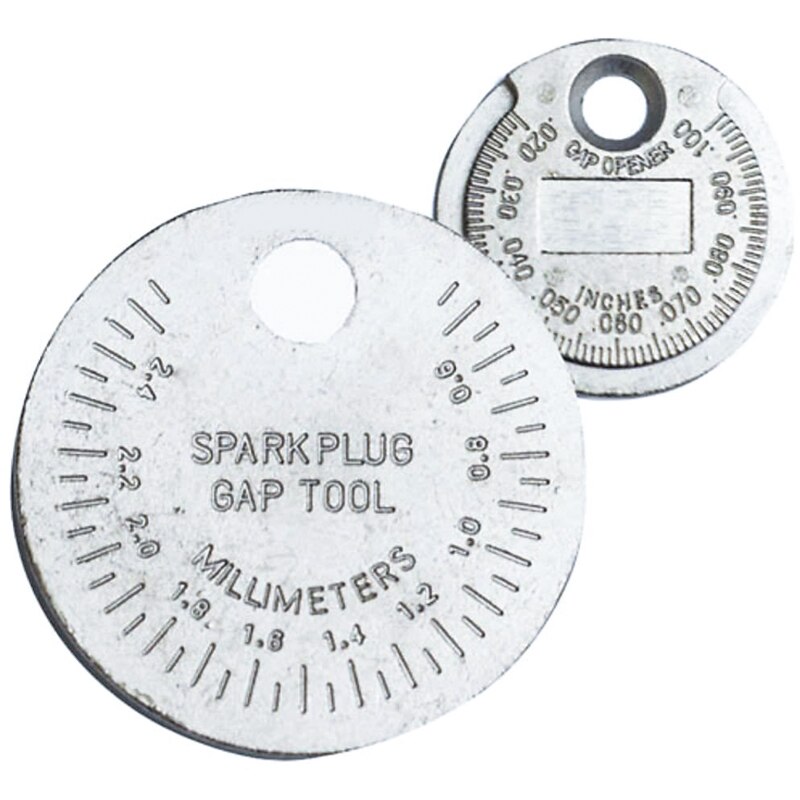 1Pc Bougie Staafkaliber Meting Tool Coin- Type 0.6-2.4Mm Range Bougie Gage Kaliber meten Mini
