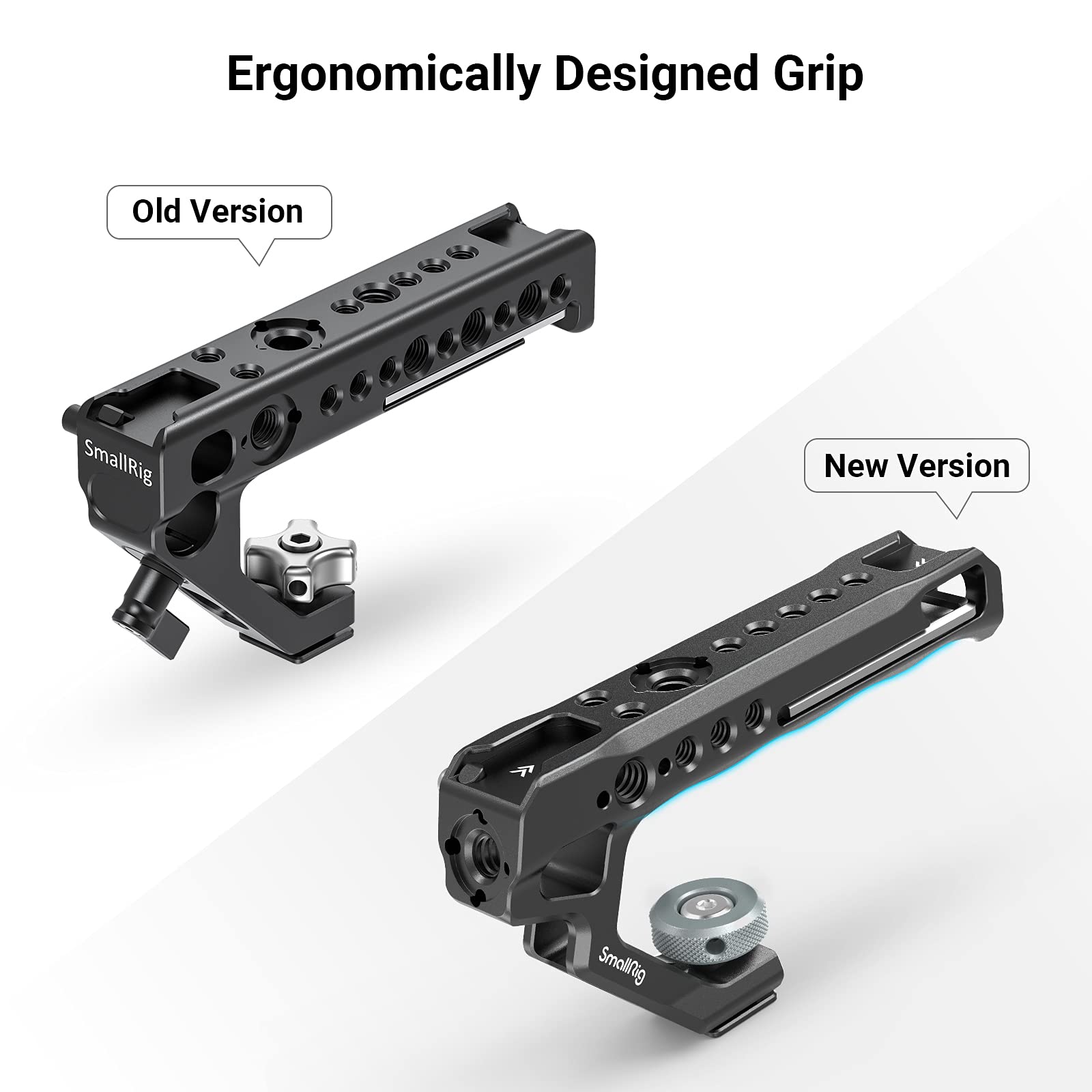 SmallRig Cold Shoe Handle With 15mm Rod Clamp/Arri Locating Holes for SONY For DSLR Cameras /Cages/Camcorder Accessories - 2094C