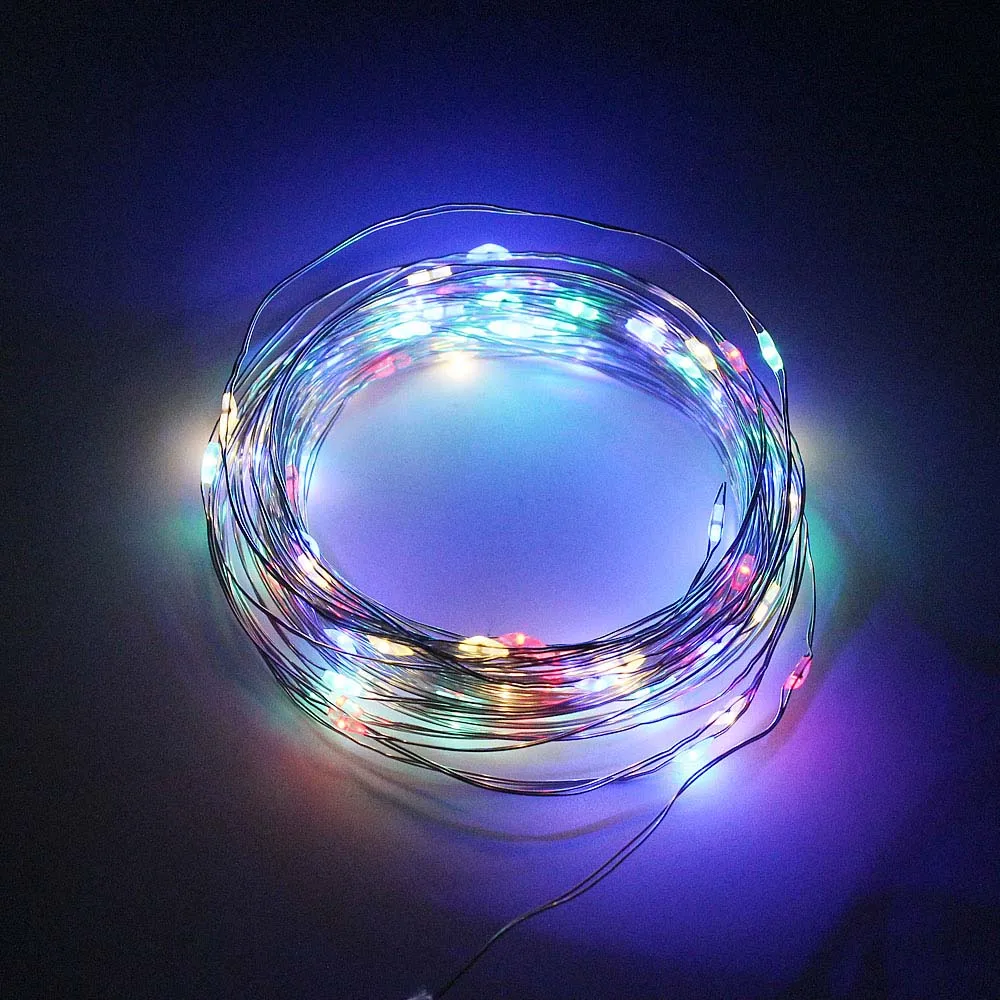 1 stks LED Solar Light Outdoor 7 M 12 M 22 M Flash Fairy Lamp 8 Modi 100/200 leds Kerst Decoratie voor Thuis Straat Tuin: RGB / 31-40W
