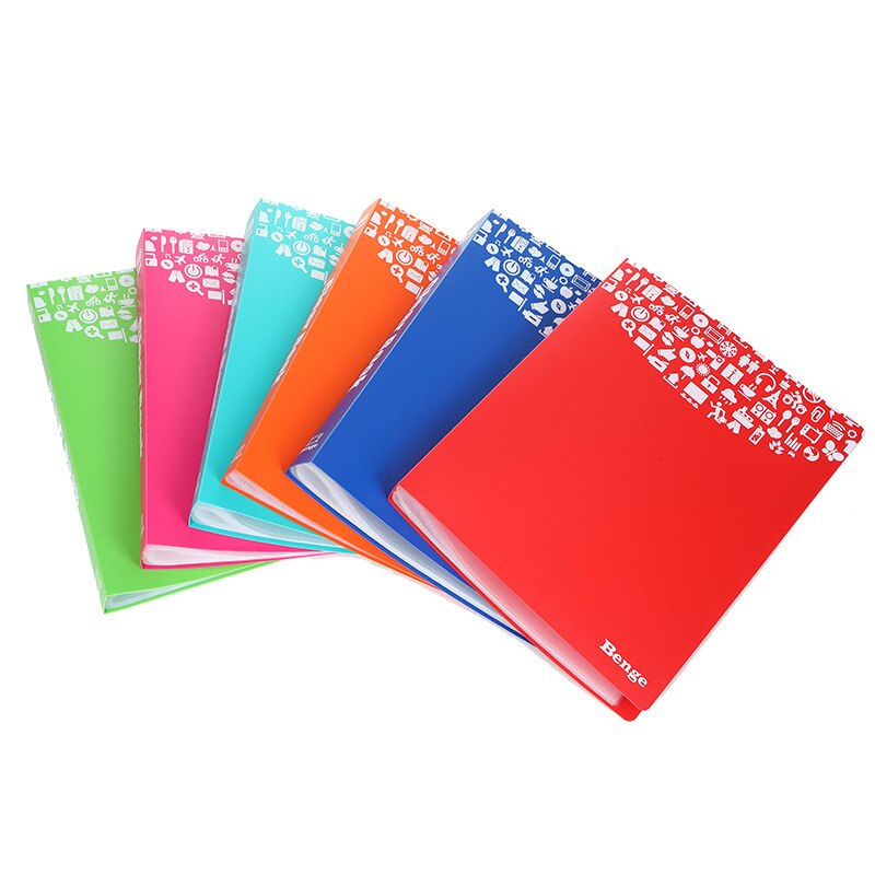 Folleto de información A4 de plástico PP con protección del medio ambiente a Color, folleto de hojas sueltas multicapa para almacenamiento de carpetas de oficina