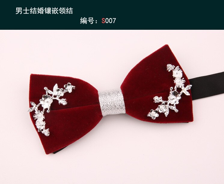 Linbaiway Luxe Banket Strikjes Voor Heren Shirt Rode Strikjes Formele Kleding Business Bowtie Man Strik Tuxedo Gravata Borboleta: 007