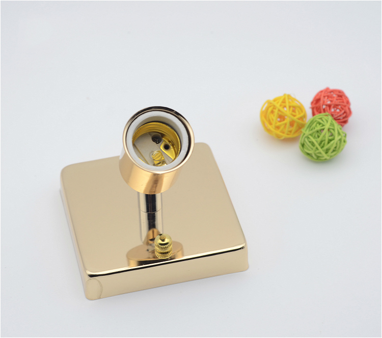 E27 Lamp Holder Modern Square Screw Ceiling/Wall Mounted Lamp Bulb Socket High temperature resistant ceramic screw Lamp Base