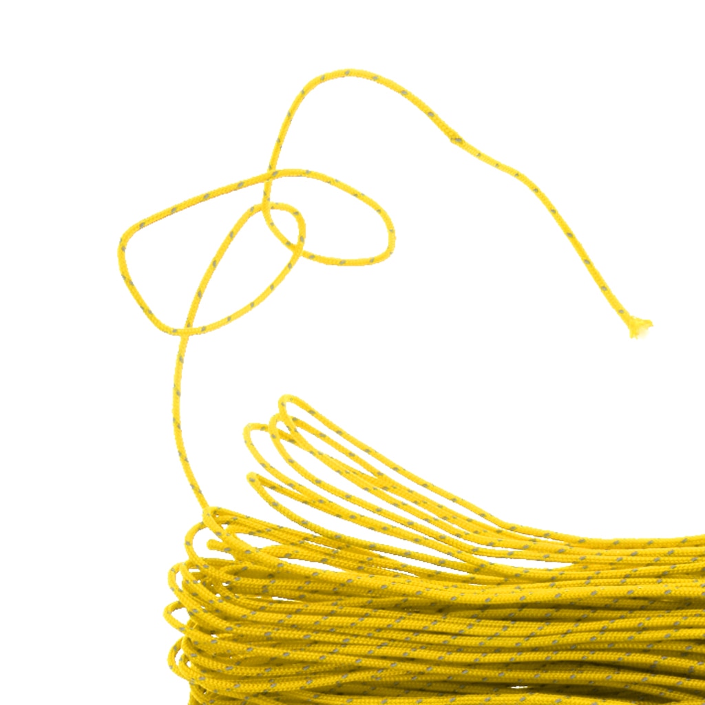 20m 1.8mm nylon campingtält markis reflekterande lina rep löpare lina - gul för camping tält markis kapell tillbehör