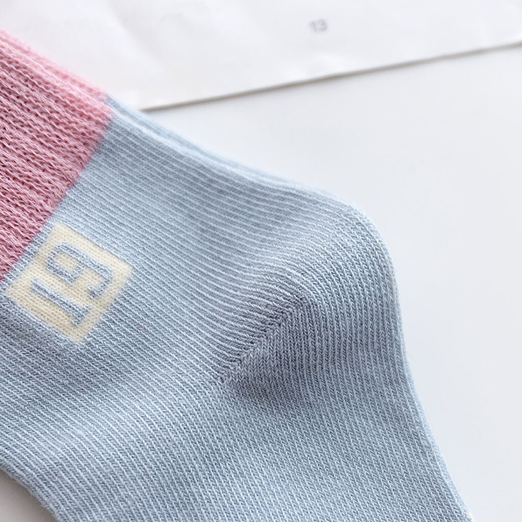 5 Pairs Baby Socks Girls Printed Knitting Cotton Infant baby sokken Children Kids Socks skarpetki meia infantil
