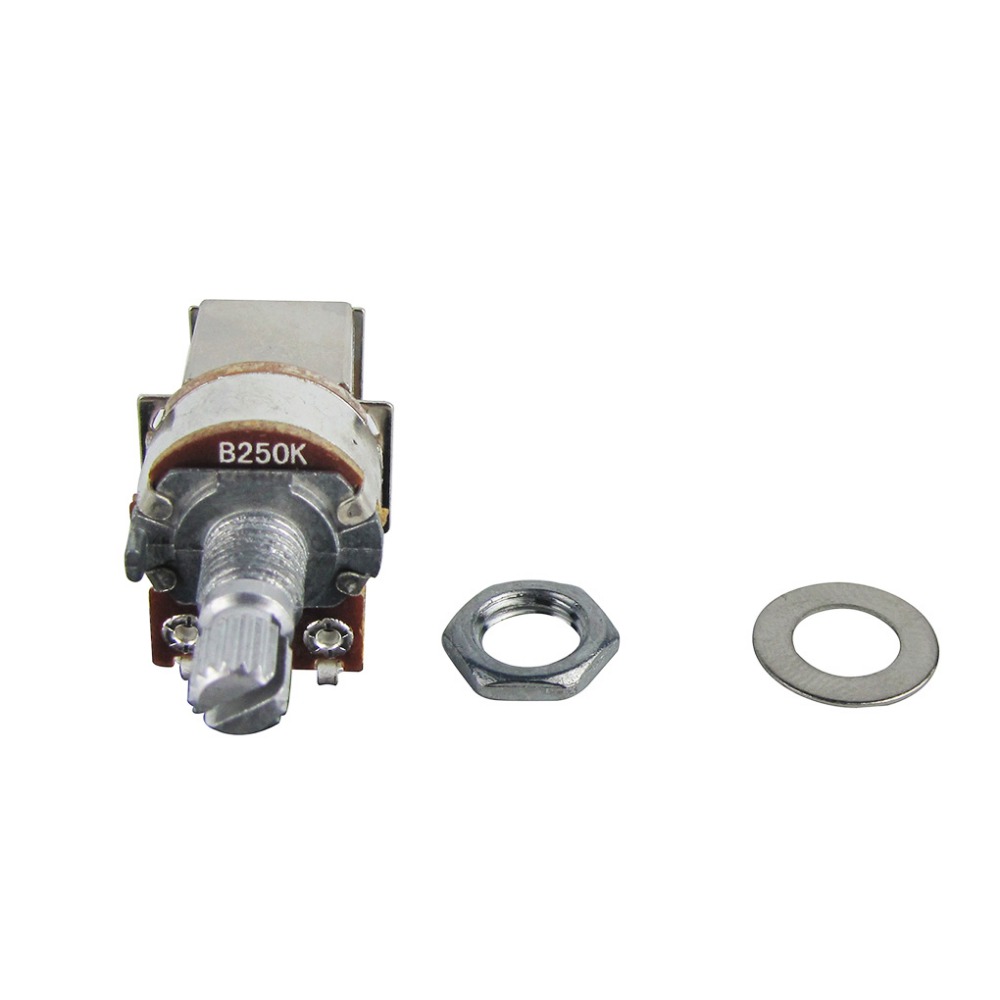 2Pcs Gitaar Potten 250K Push Pull Potmeter B250K Lineaire Taper Korte As Potten