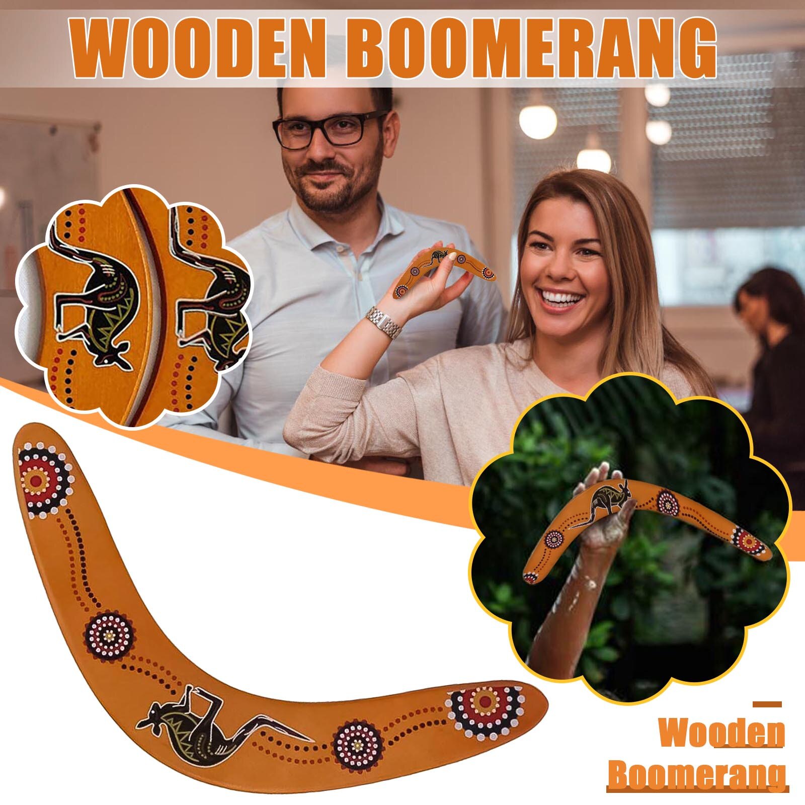Throwback V Vormige Boomerang Vliegende Houten Real Boomerang Schotel Outdoor Game Professionele Houten Manoeuvre Dart Game C29