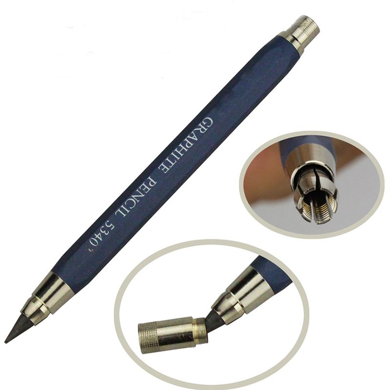 2B Refill Metal Rod Press-type Pencil Student 5.6mm Mechanical Pencil Kids Sketch Drawing Pencil School Office Supplies карандаш