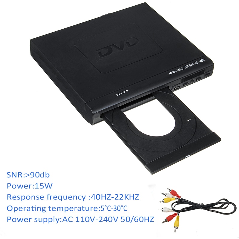 110 V-240 V HDMI 1080p Mini DVD Speler USB/AV Draagbare Meerdere Afspelen ADH DVD CD SVCD VCD MP3 JPEG JPEG Home Theatre-systeem