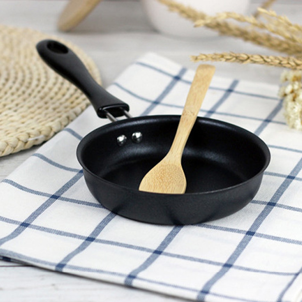 Mini pander omelet nonstick bakelit håndtag varmeisolering anti-skoldning skrue forstærkning giftfri gryde anti-ridse
