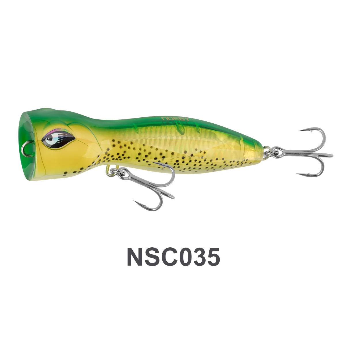 Noeby Popper Angelköder 140 mm 75 g Topwater groß Spalsh Wobbler Verstärkter künstlicher harter Köder Meer GT Thunfisch Angelköder: hellgelb