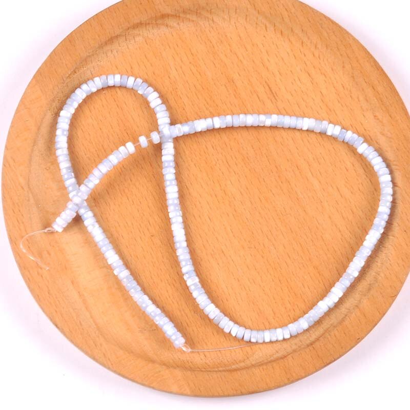Cuentas planas redondas Multicolor para hacer pulseras, dijes para collar, accesorios de joyería, 36cm, trs0417: 1