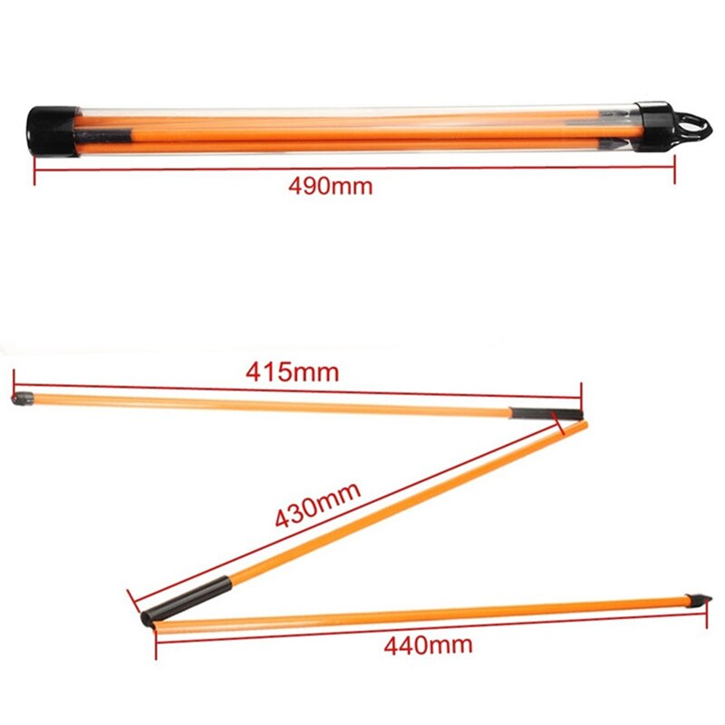 2Pcs Golf Alignment Sticks Fiberglass Training Aid Rods For Correct Ball Direction