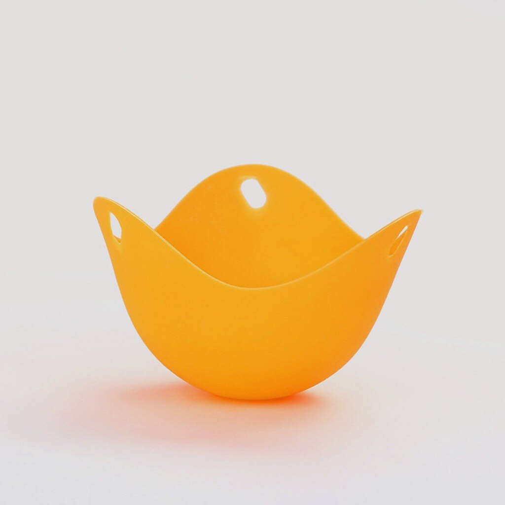 egg poacher silicone pancake egg poach Silicone Egg Poacher Cook Poach Pods Poached Baking Cup Kitchen Cookware: Yellow