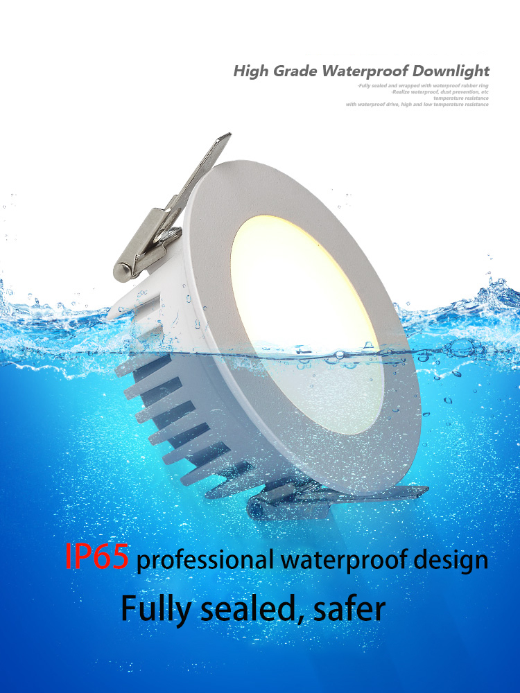 Saiyo LED Waterproof Spot Light IP65 Recessed Ceiling Spots 7W10W12W Downlight For Kitchen Bathroom Home Outdoor Indoor Lighting