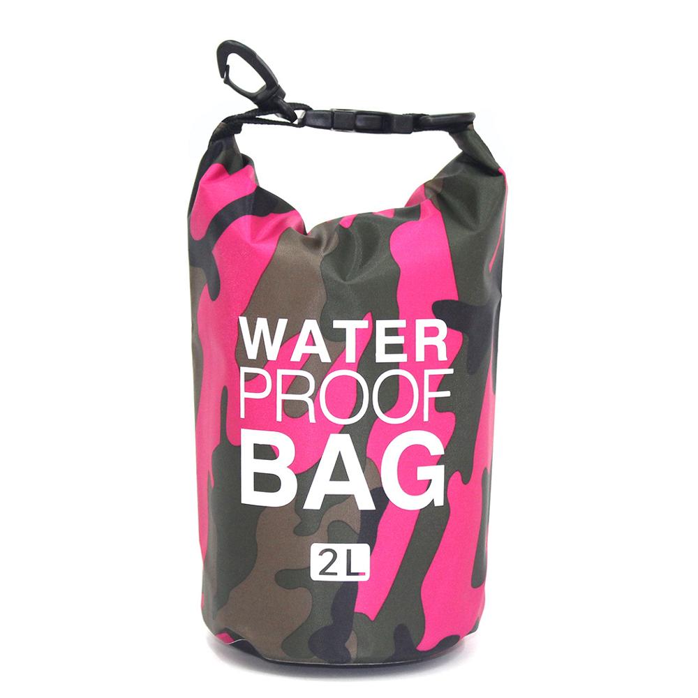 Outdoor Bag Camouflage Portable Drifting Diving Dry Bag Sack Pvc Waterproof Folding Swimming River Travel Storage Bag: 20L C