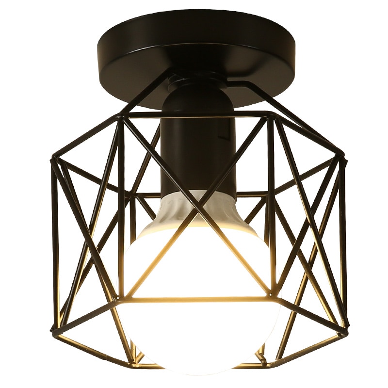 Jerngang loftslamper minimalistisk nordisk vintage balkon,køkken loftlampe foyer jern indgang små loftslamper