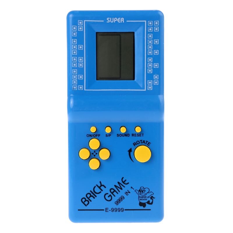1pc lcd spil elektronisk vintage klassisk tetris mursten håndholdt arkadelomme legetøj