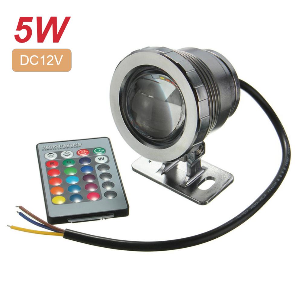 5W/10W RGB Led Unterwasser Licht Wasserdicht IP65 Brunnen Pool Teiche Aquarium Tank Lampe 16 farbe + fernbedienung Spot Lichter: 05