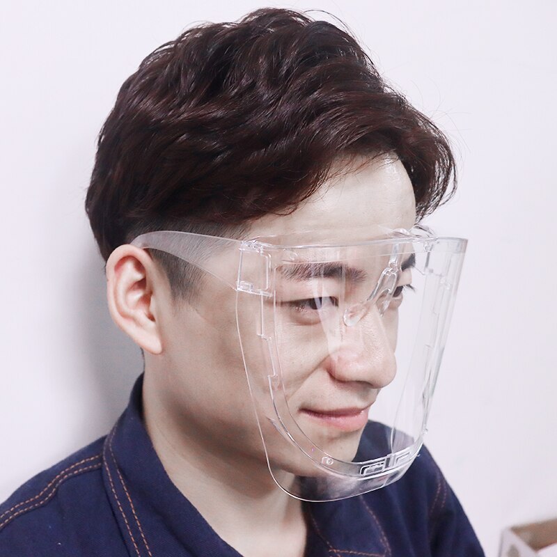 Unisex Eye Shield Visor Wrap Shield Large Mirror Sun Glasses Half Face Shield Guard Protector Face Mask Goggles