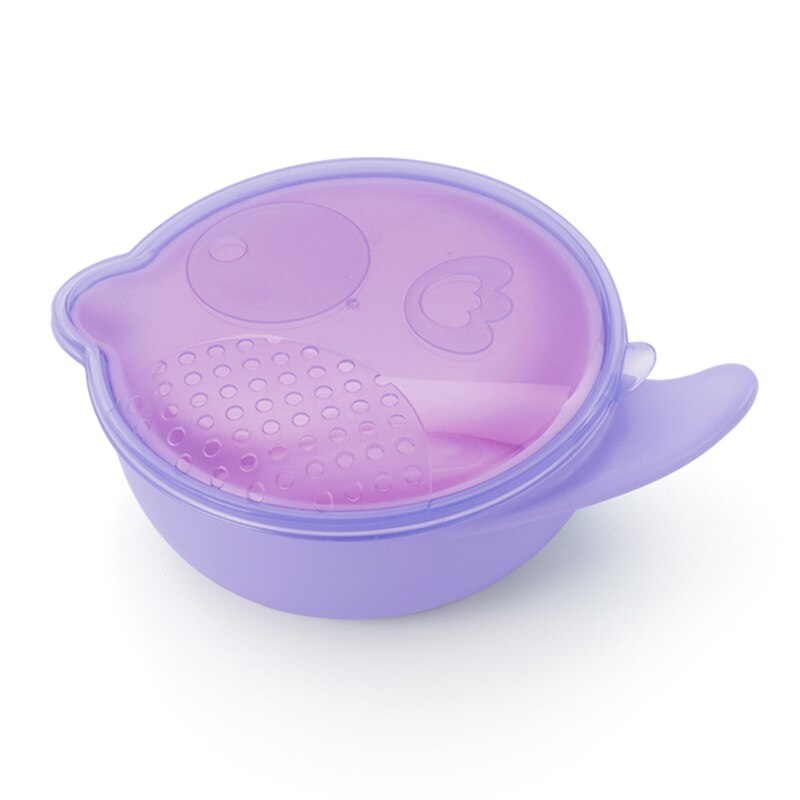 2 Stks/set Roestvrij Staal Babylepel Draagbare Gerechten Theelepel Vork Mes Gebruiksvoorwerpen Kinderen Leren Eten Kinderen Servies: purple