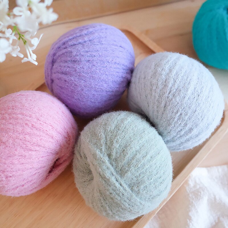 Fil de Mohair amour Angola 55G, fil fin tricoté à la main pour pull de bébé, laine douce au Crochet pour châle écharpe fil fin au Crochet