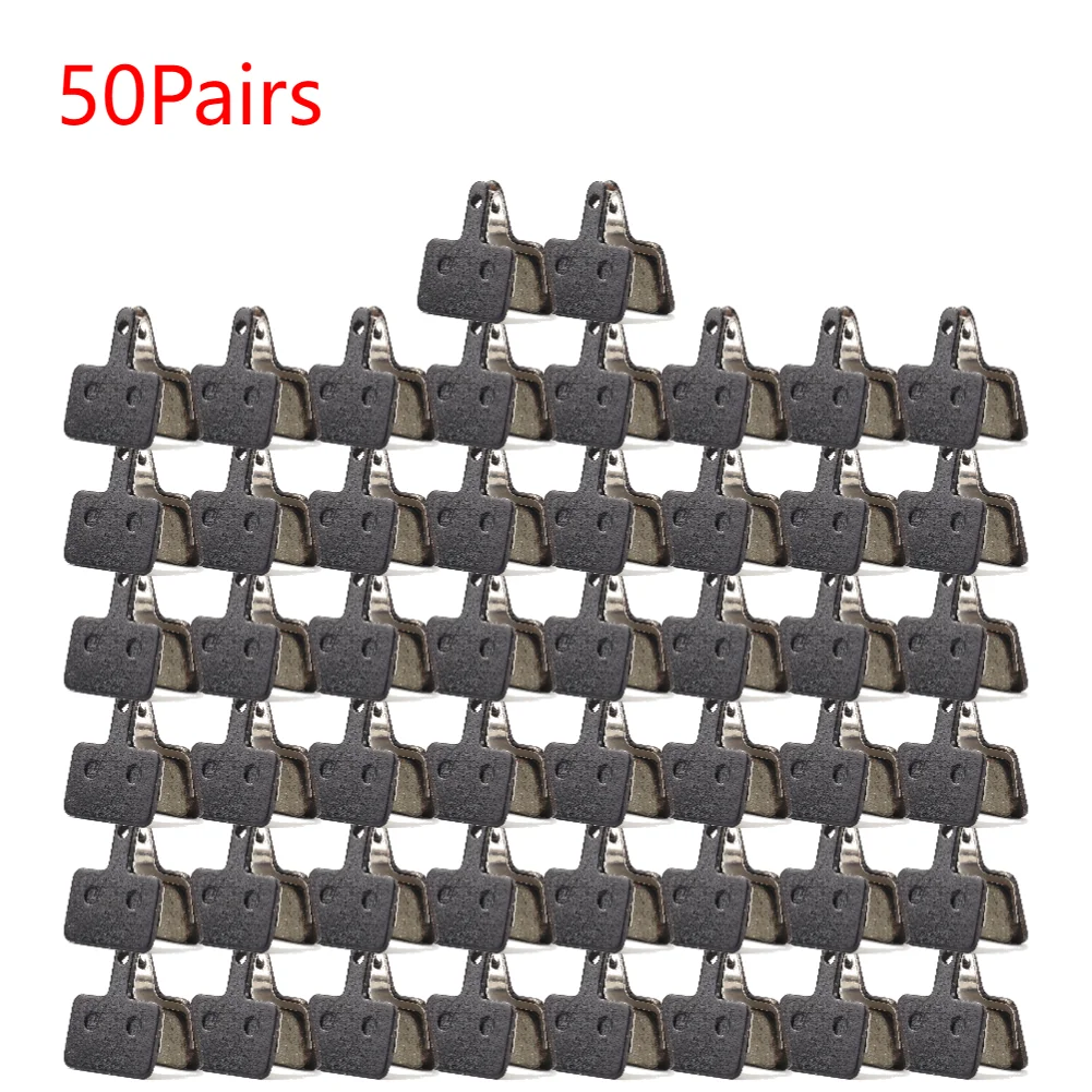 Pastillas de freno de disco para bicicleta de montaña, piezas de resina semimetálicas para SHIMANO M375, M445, M446, 10/15/20/30/40/50 pares: Verde