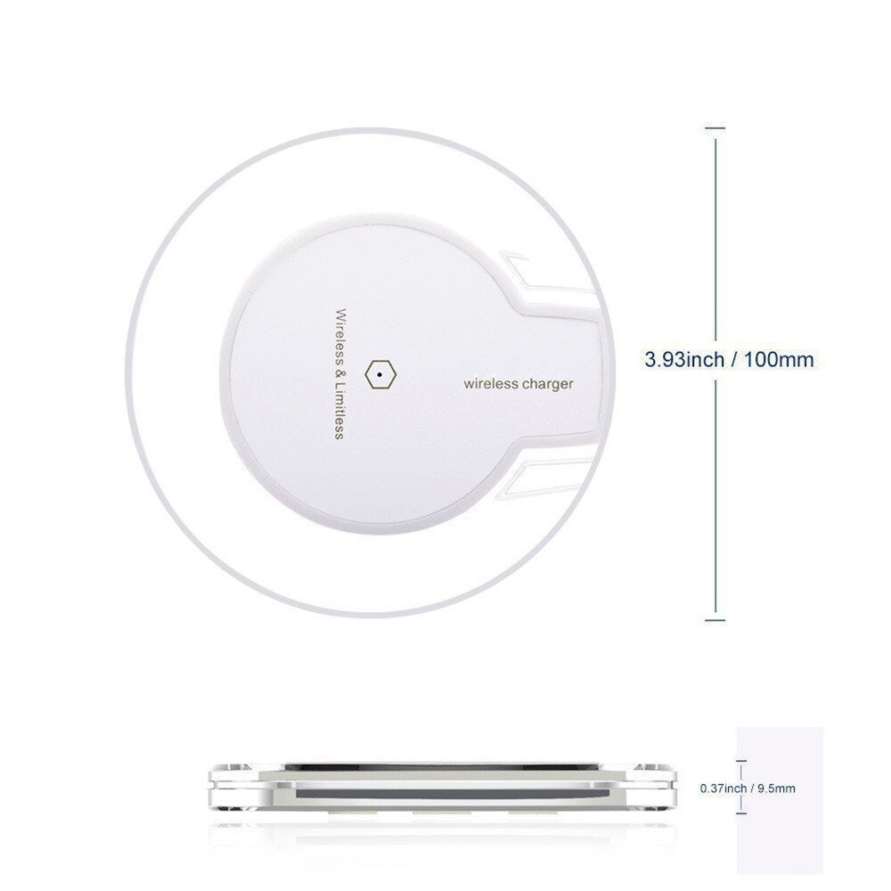 Mini Qi Draadloze Oplader Voor Iphone X Xs Max Xr 8 Plus Snelle Draadloze Opladen Voor Samsung Galaxy S9 S8 plus S7 Note 9 8