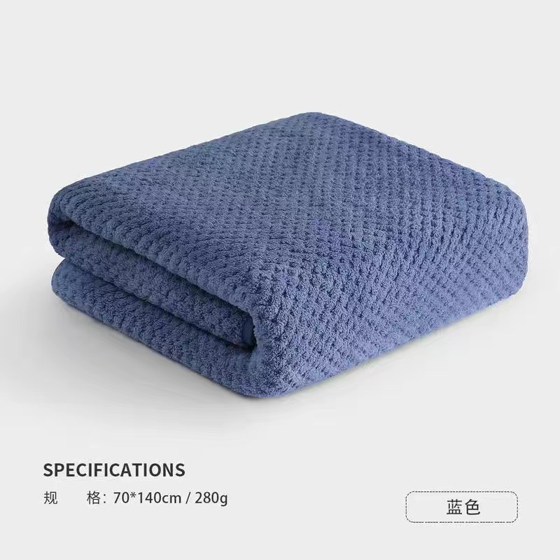 Toalla de terciopelo coral de piña grande engrosada, Toalla de baño de algodón no puro, Toalla de baño súper suave y absorbente para salón de belleza: XS / 29 #