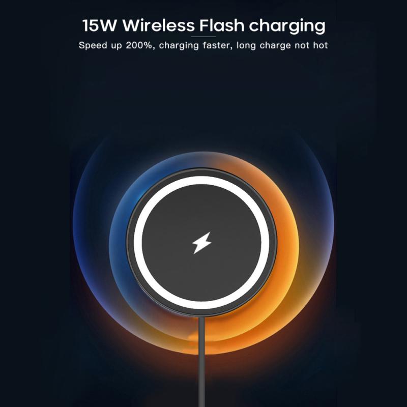 Wireless Car Charger For iPhone 12 mini Charger For iPhone12 Pro Max Phone Holder 15W Fast Charging Charger