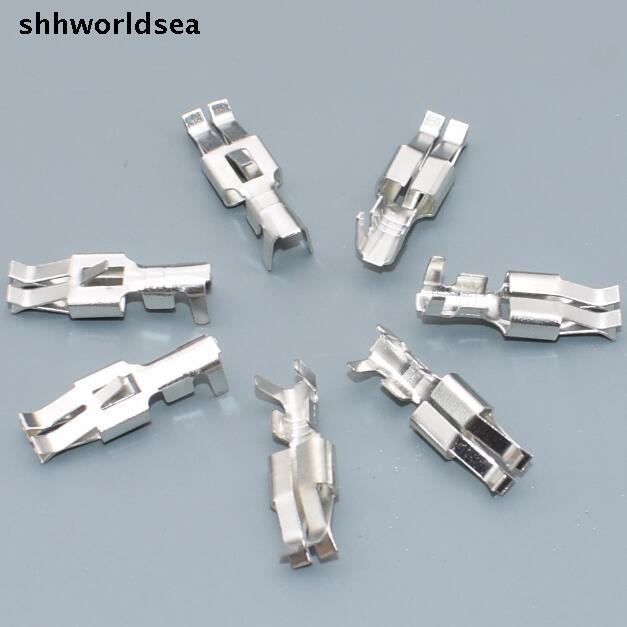 Shhworldsea 10 stks/partij 6.3 auto zekeringhouder terminal Connectors, 6.3mm zekeringkast terminals voor VW etc.