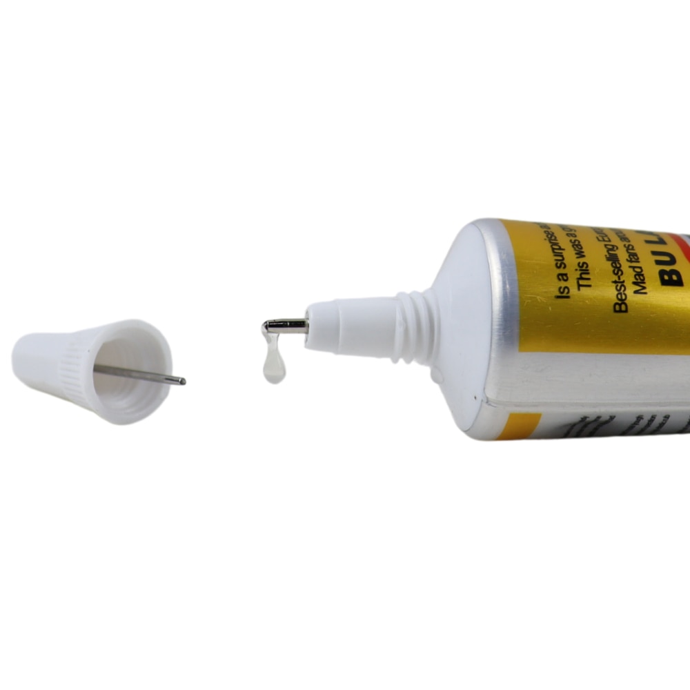 Bulaien E8000 25ML Clear Contact Phone Repair Adhesive Fibre Cloth DIY Metal Wood Glue With Precision Applicator Tip