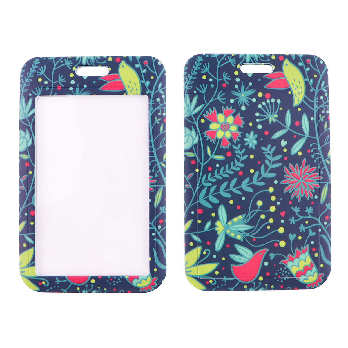 Lanières de cou à petites feuilles pour clés, carte d'identité, sangles de téléphone portable, porte-badge USB, corde suspendue pour téléphone à faire soi-même, lanière à fleurs: Bleu marine