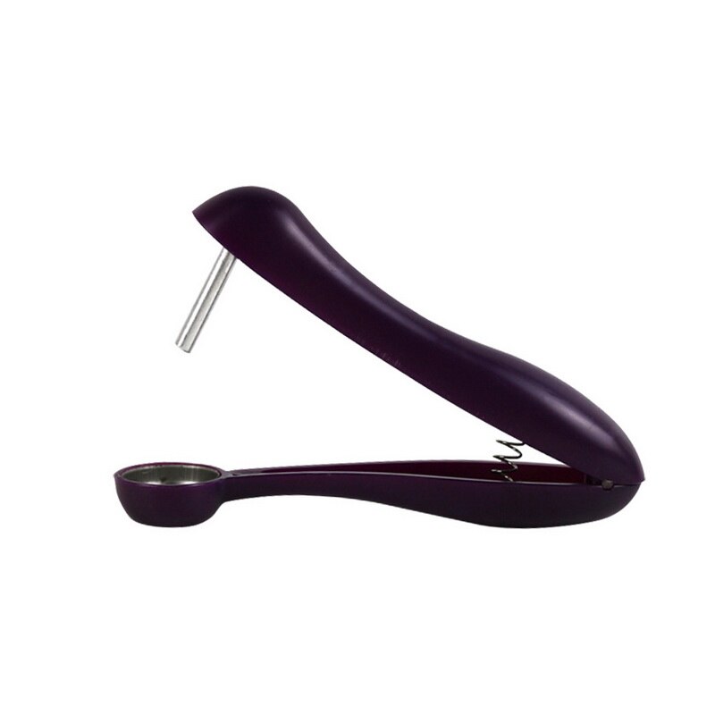 5 '' kirsebær frugt køkken oliven kerne fjern pit værktøj frø gadget stener kerne kerne pitter remover: Sort