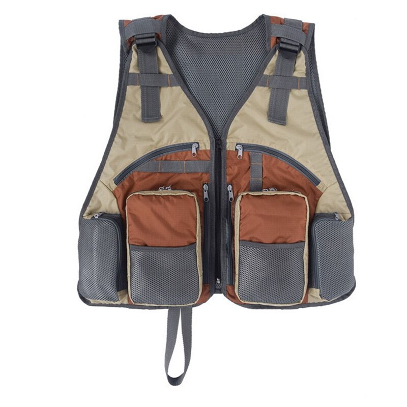 Adjustable Fly Fishing Vest Outdoor Trout Packs Mesh Fishing Vest Tackle Bag Jacket Clothes Photography Director's Vest: Default Title