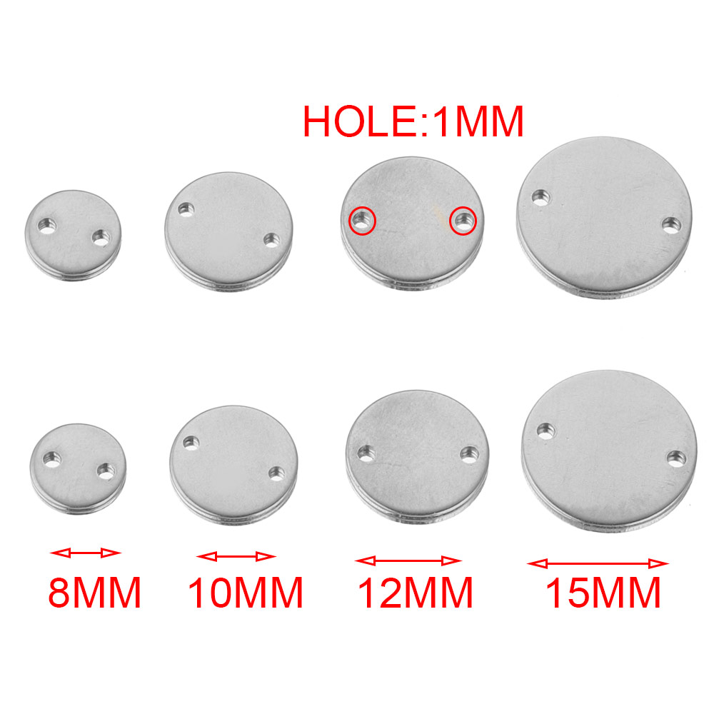 Connettori per orecchini con ciondoli placcati in oro con struttura a doppio foro in acciaio inossidabile da 20 pezzi per la creazione di gioielli tutto'ingrosso: S / Colore rosa