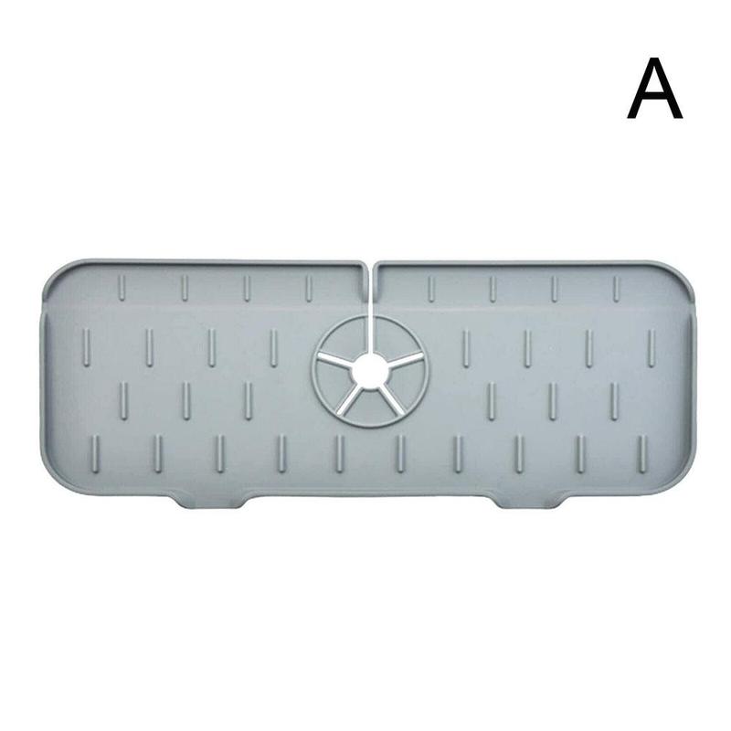 Mata silikonowa robić zlewu kuchennego osłona rozbryzgowa bateria robić łazienki łapacz wody mata zlew spustowy Podkładka za kranem: A