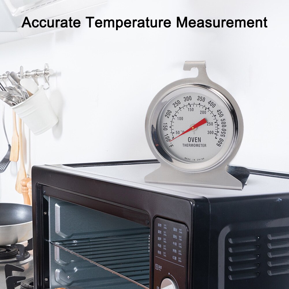 Classic Oven Thermometer 60°F~600°F/20°C~300°C Large Dial Stainless Steel Thermometer for Oven Grill Smoker