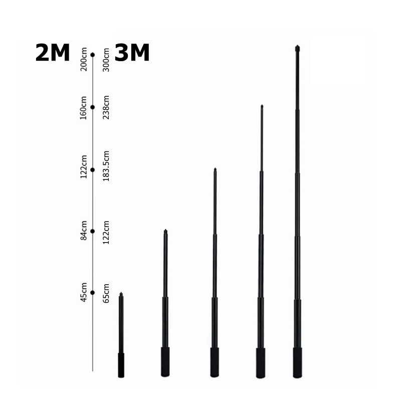 Palo de Selfie Invisible portátil, monopié de rotación de tiempo de bala, 2/3M, para Insta360 ONE RS R X X2 GoPro 10 9 8 DJI