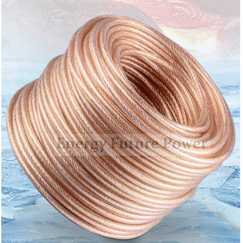 High Voltage Ground Cable Soft Copper Cable 6/10/25/35/50 Square Cable Grounding Lightning Rod Grounding Electrode Cable