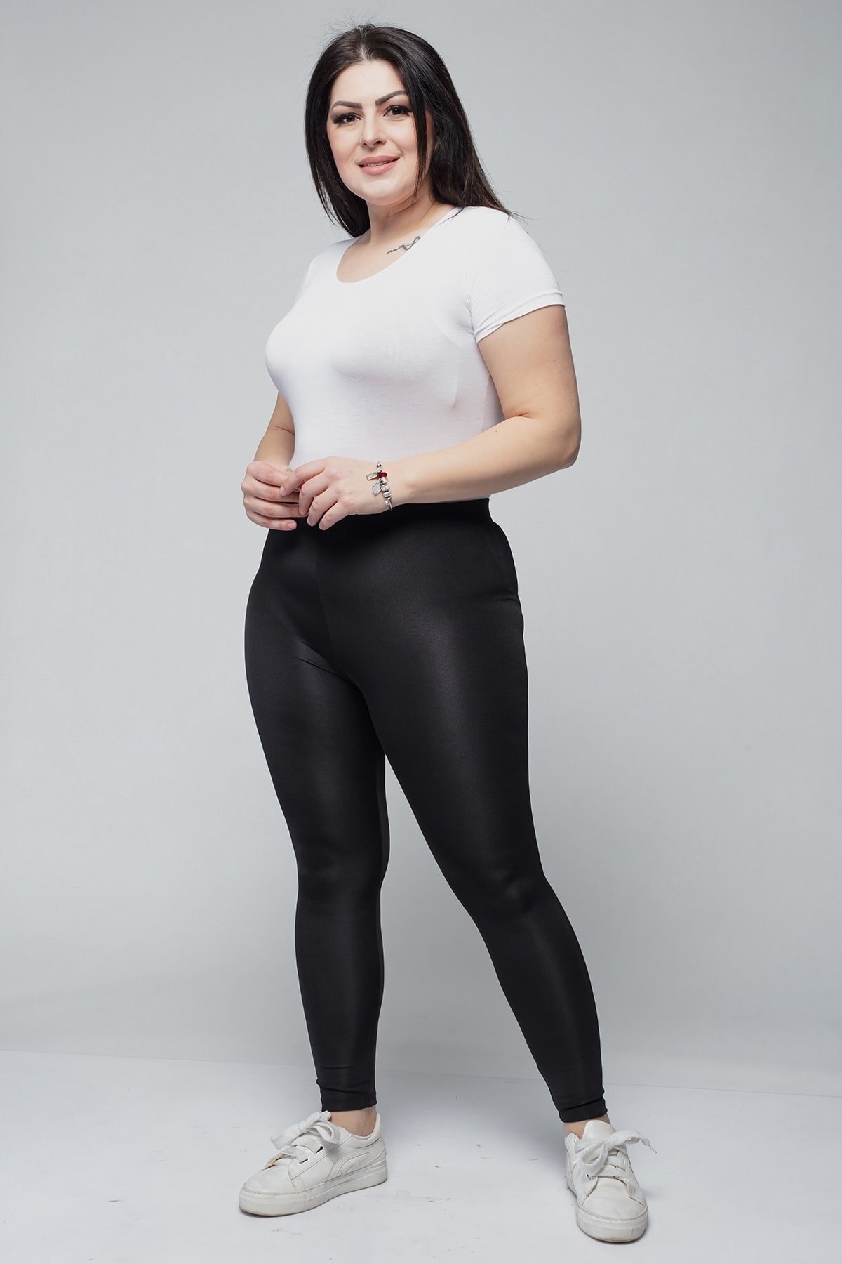 Collants de levage grande taille noir Disco 1314