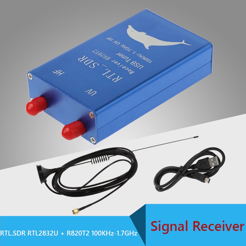 Draagbare Radio Rtl Sdr Usb Tuner Ontvanger RTL2832U + R820T2 100Khz-1.7Ghz Uhf Vhf Hf Rtl. Sdr Usb Blauw Tuner Ontvanger Kit: Blue