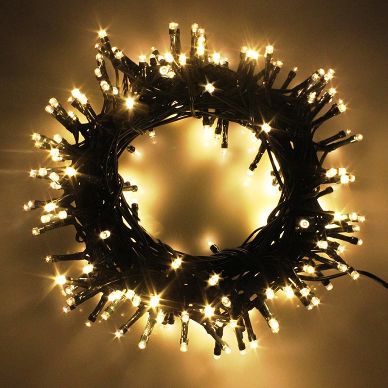 10m 50m 100m Outdoor LED Christmas Fairy Lights 110V US 220V EU Waterproof Garland for Christmas Trees Party Wedding Decoration