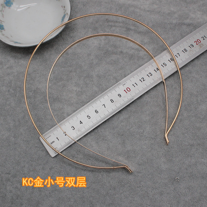 DIY Lolita Headdress Material Craft Hair Hoop Halo Double Layer Headband Crown Base Accessories For Women Girls: Red